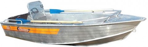 Алюминиевая лодка Wellboat-42 NexT консоль