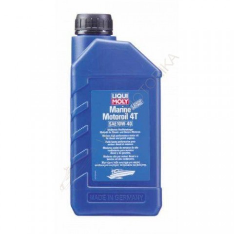 Полусинтетическое моторное масло для лодок Liqui Moly Marine Motoroil 4T 10W-40,1L