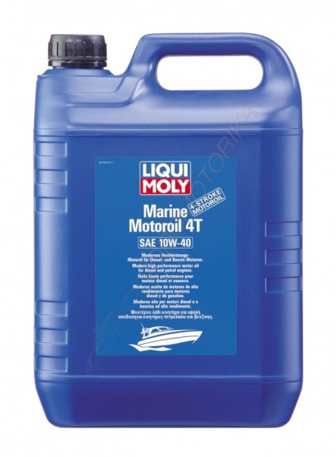 Полусинтетическое моторное масло для лодок Liqui Moly Marine Motoroil 4T 10W-40,5L