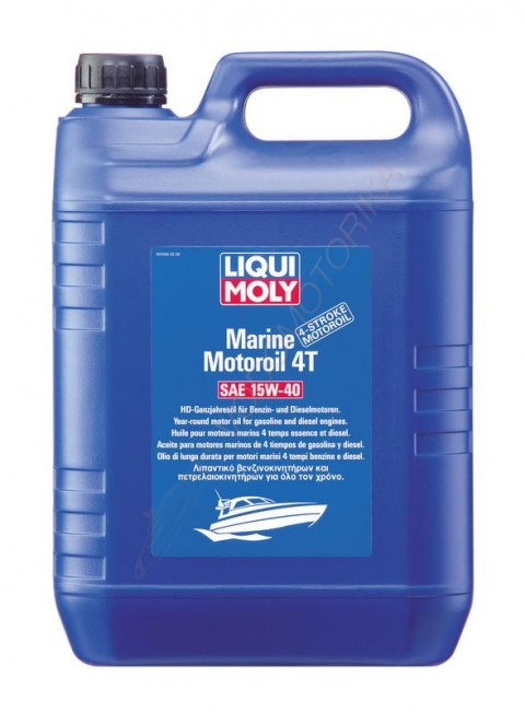 Минеральное моторное масло для лодок Liqui Moly Marine Motoroil 4T 15W-40, 5L