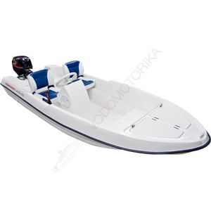 Комплект Лодка NISSAMARAN LAKER 410 с консолью, рулевым управлением и мотором HDX T 35 FWS
