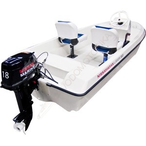 Комплект лодка стеклопластиковая LAKER Т360 + мотор NISSAN MARINE NS 18 E2 EP1